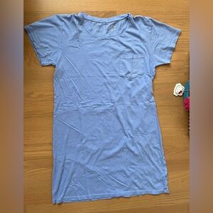 J.Crew Light Blue cotton shirtdress with Pocket - Medium